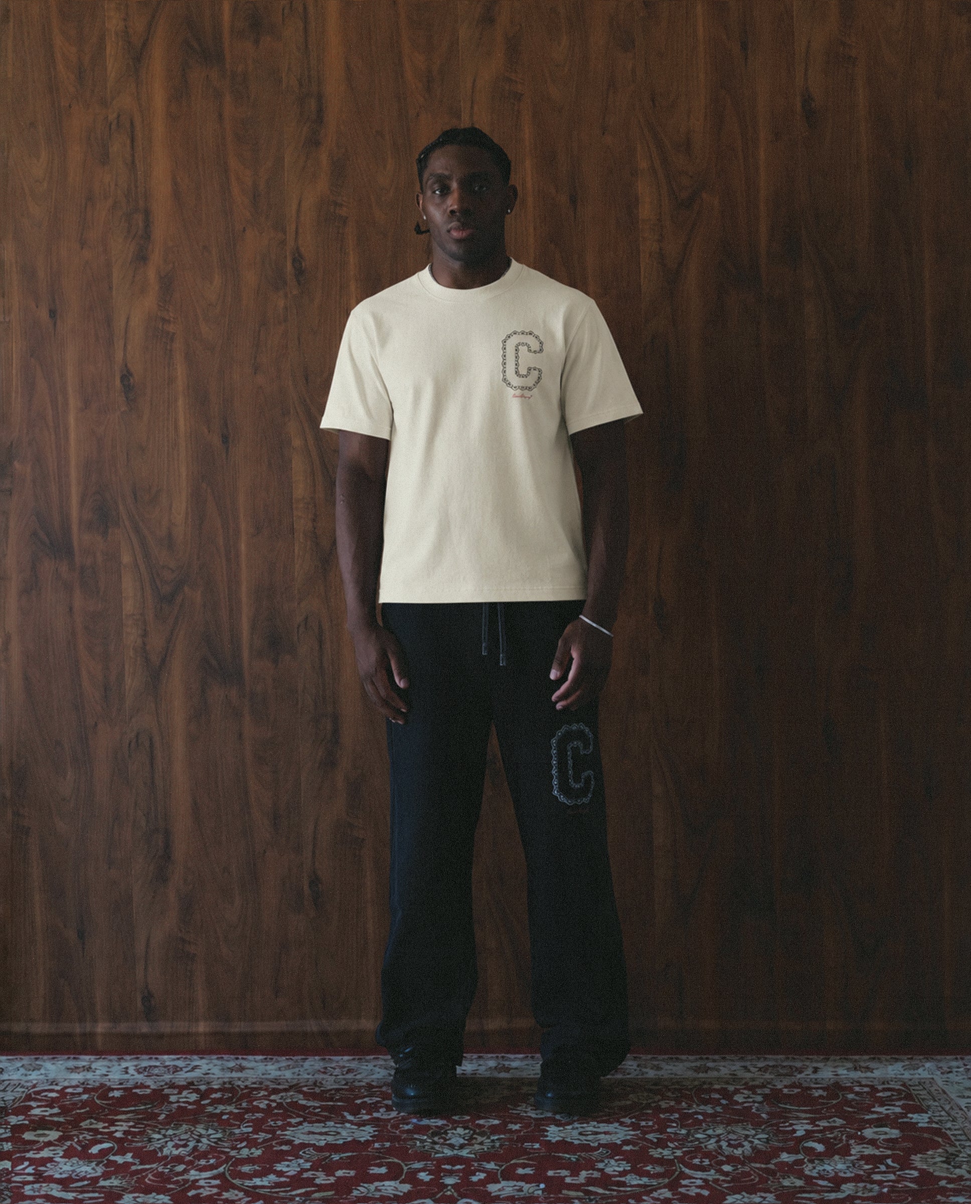 Collegiate Logo Boxy T-Shirt - Apricot