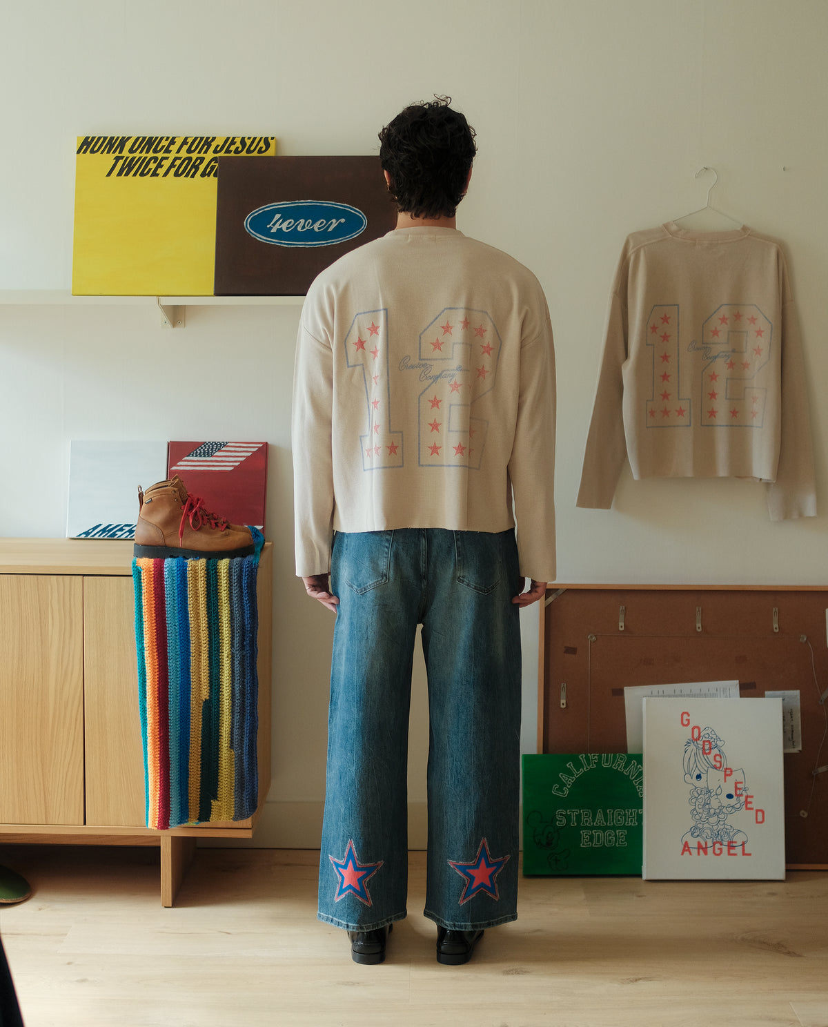 12 Star  Boxy Waffle Longsleeve