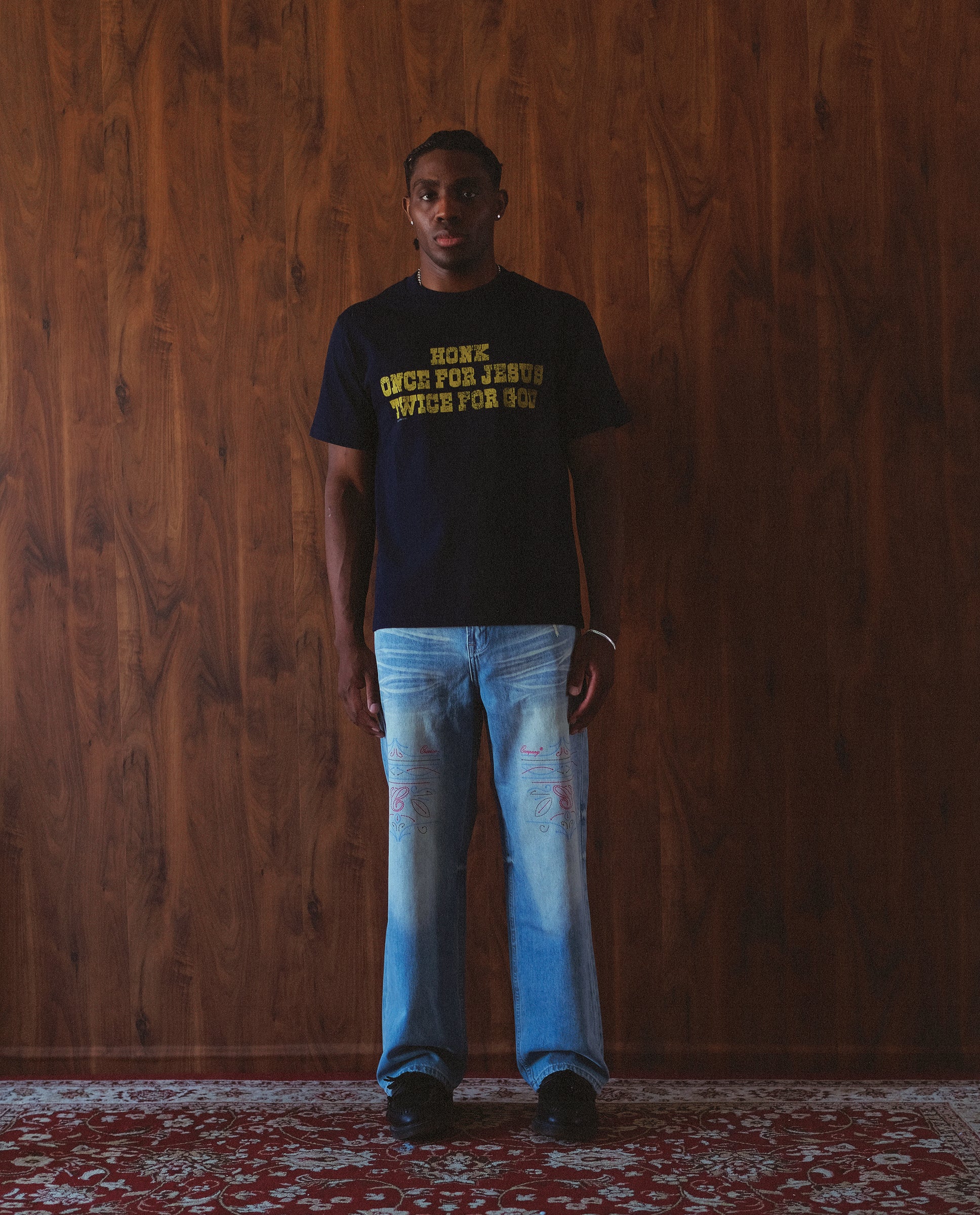 Honk Boxy T-Shirt - Navy