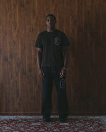 Collegiate Logo Boxy T-Shirt - Black