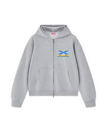 XTCFREE Heavyweight Zip Boxy Hoodie