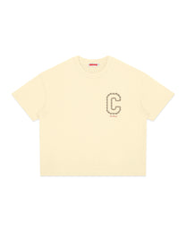 Collegiate Logo Boxy T-Shirt - Apricot